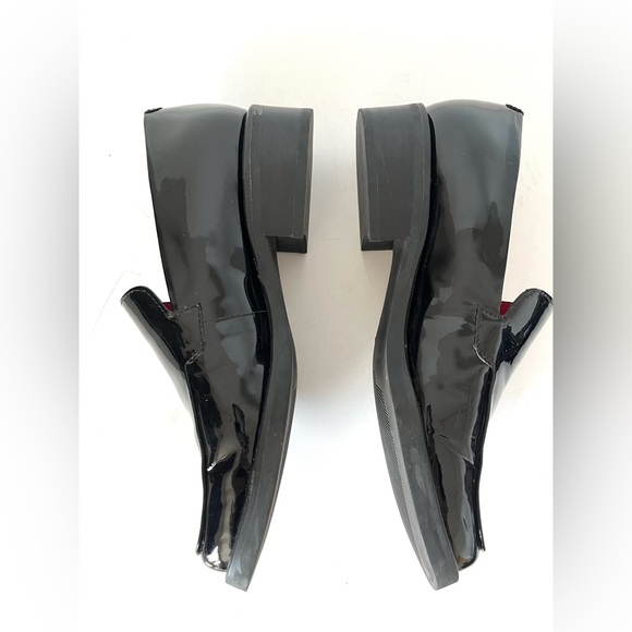 Franco Sarto Black Patent Leather Women Bocca Square Toe Loafer Slip On Size 7 - Picture 8 of 13